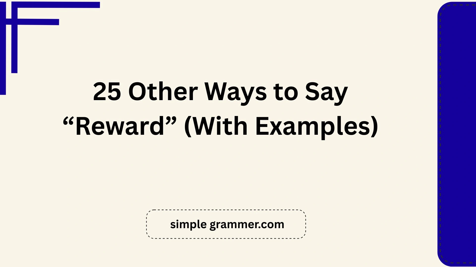 Other Ways to Say “Reward”
