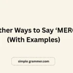 Other Ways to Say ‘MERGE’