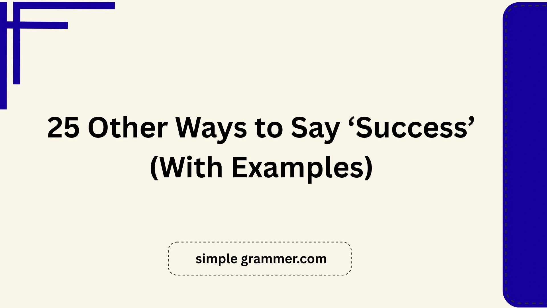 Other Ways to Say ‘Success’