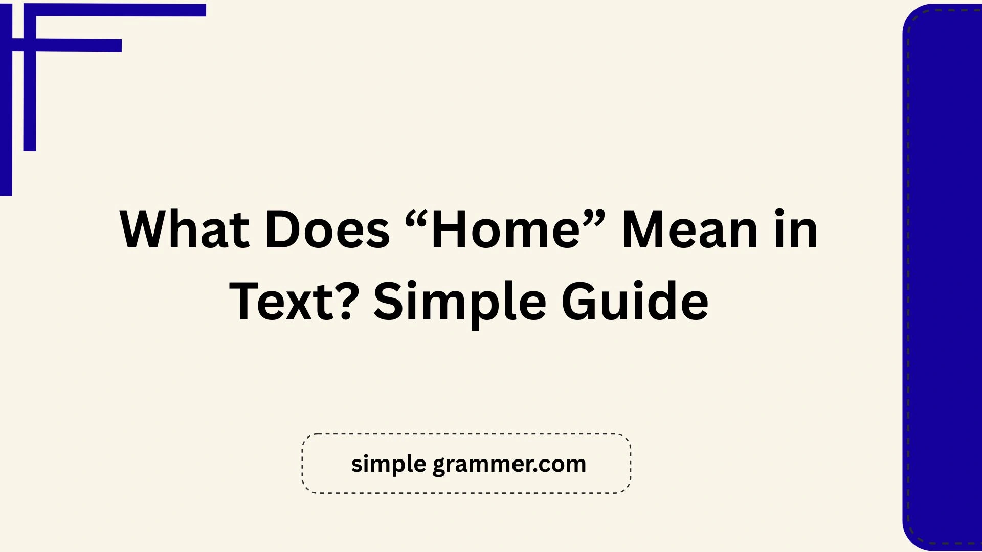“Home” Mean