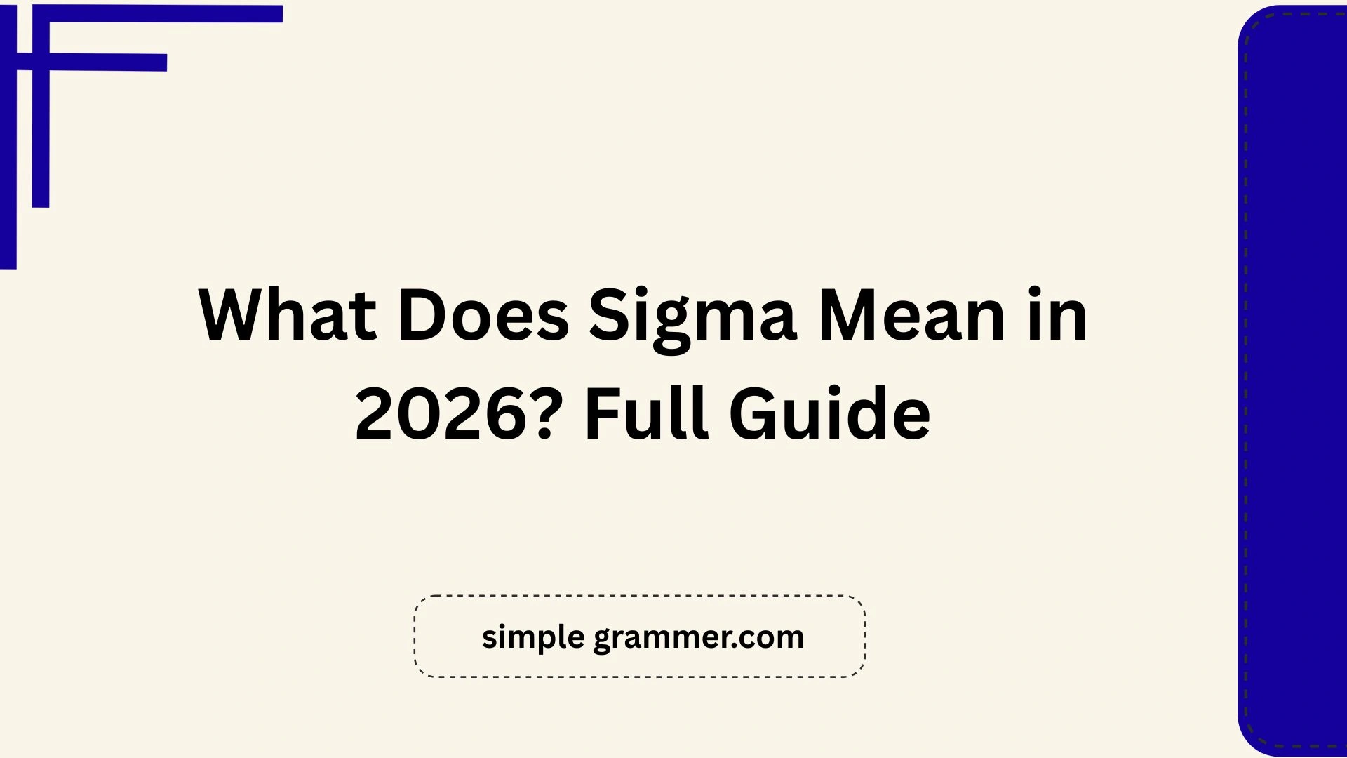 Sigma Mean