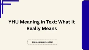 YHU Meaning