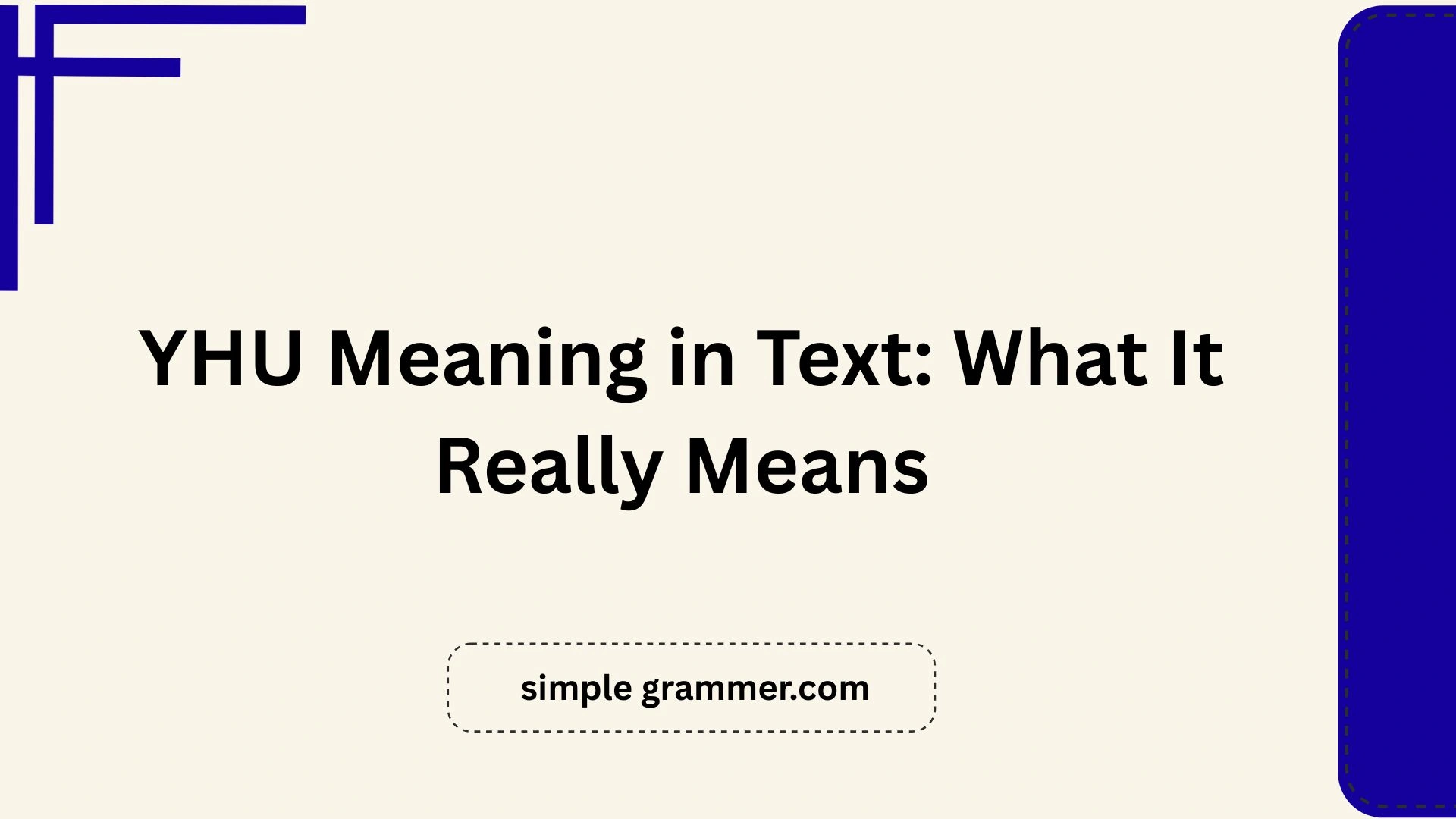 YHU Meaning