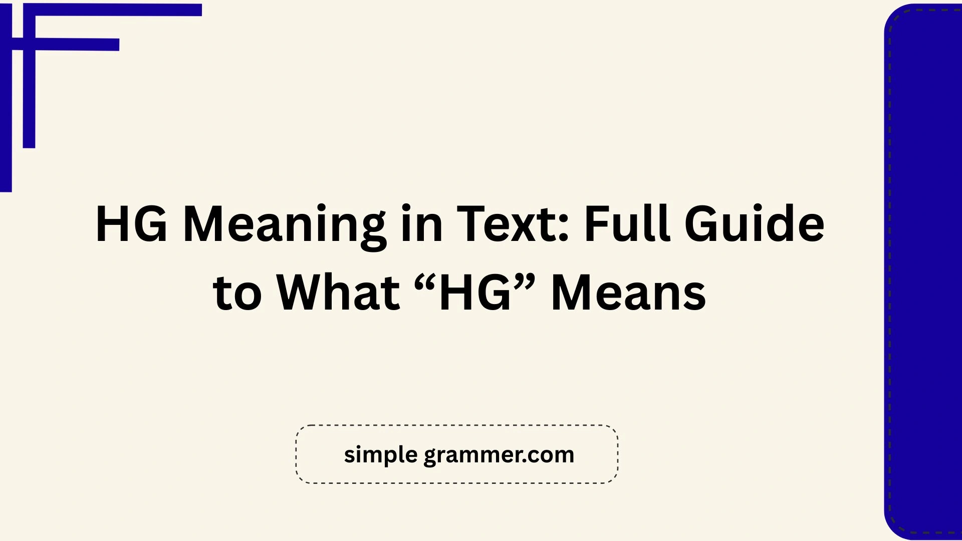 HG Meaning