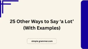 Other Ways to Say ‘a Lot’