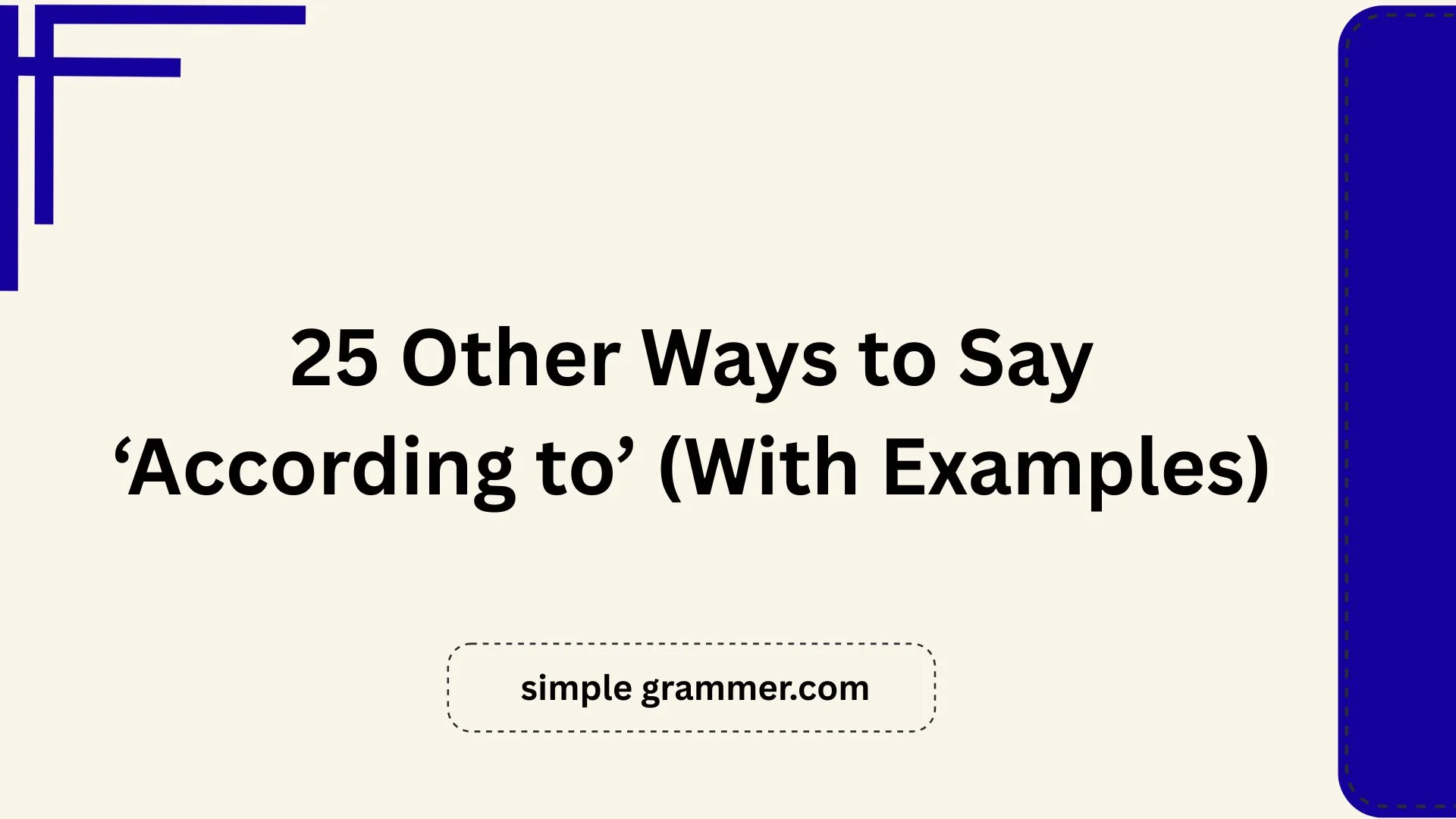 Other Ways to Say ‘According to’