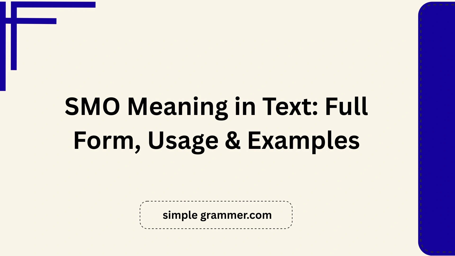 SMO Meaning