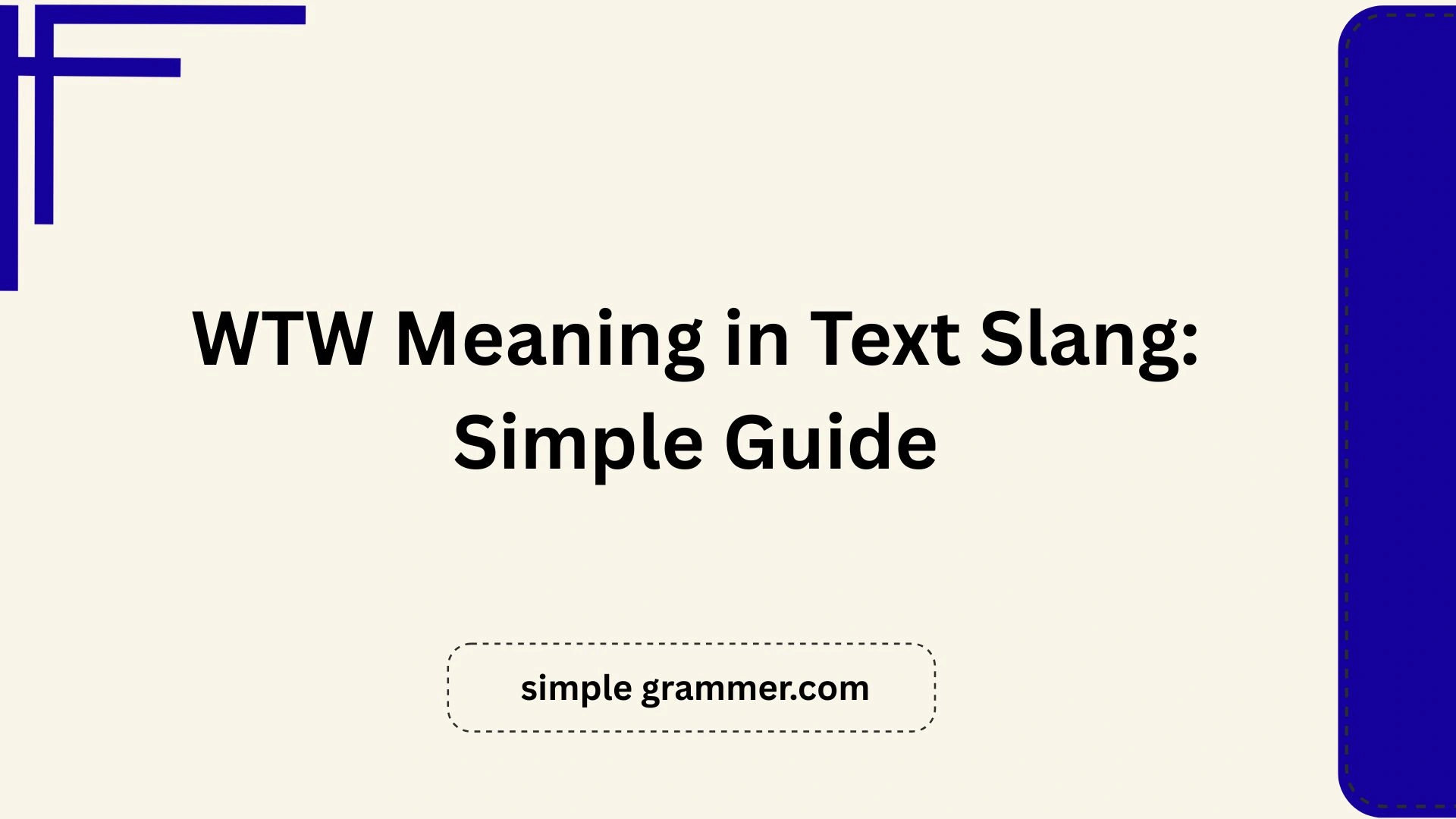 WTW Meaning