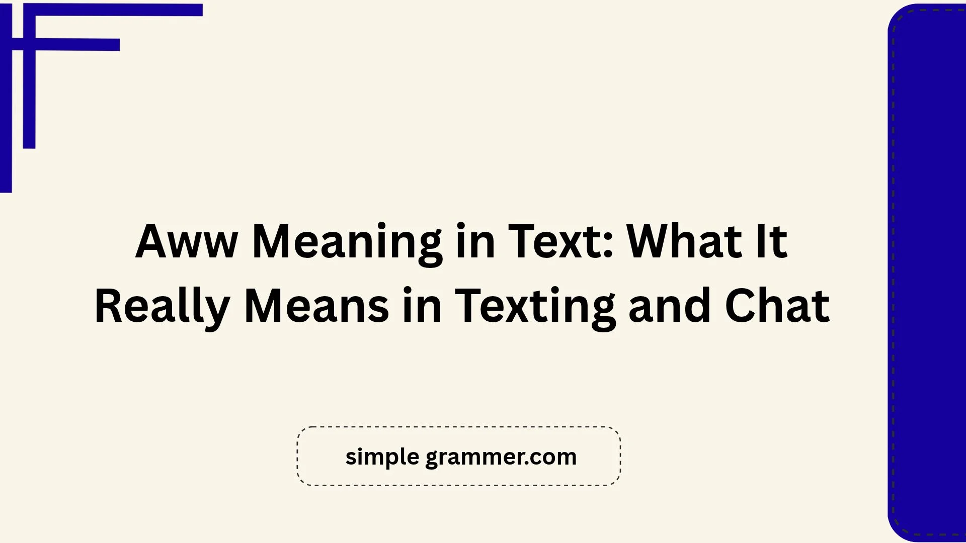 Aww Meaning